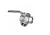 Кран шаровый нержавеющий 3-х ходовой
