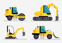 Основные этапы процесса работы асфальтоукладчиков