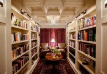 Освещение в домашней библиотеке